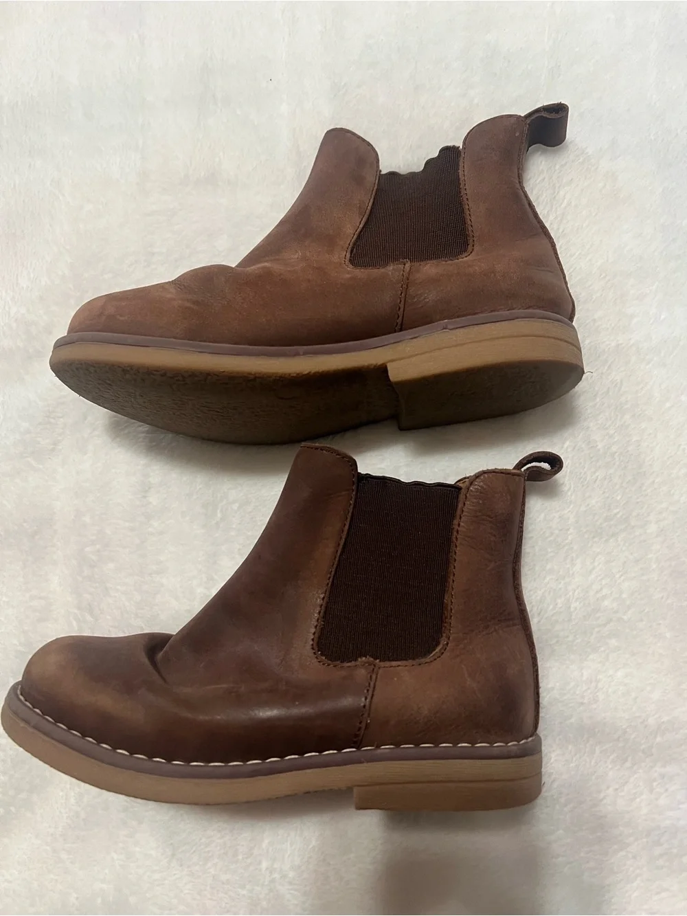 Kids Brown ChelsBoots - Classic Slip-On Style